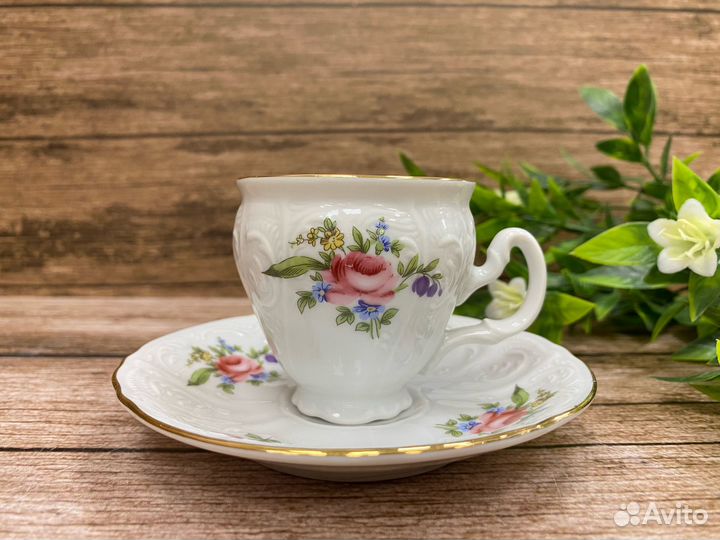 Чашка с блюдцем кофейная 