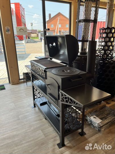 Мангал коптильня смокер