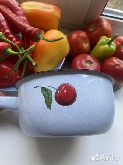 Ковш эмаль 1,5л, ковшик эмалированый