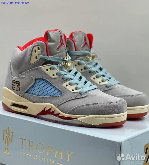 Кроссовки Nike Air Jordan 5 Retro Grey (Арт.57808)