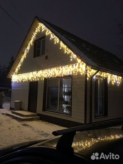 Гирлянда уличная бахрома