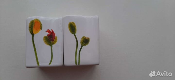 Набор для специй 2 предмета керамика, бу