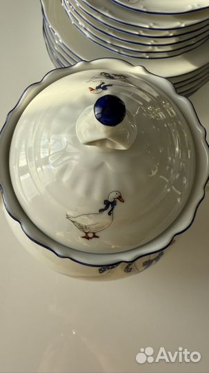 Заварочный чайник с гусями