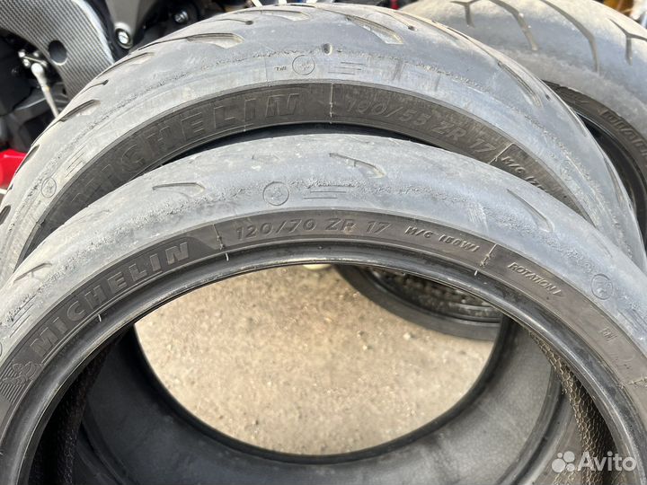 Комплект резины 180 и 120 michelin pilot road 5