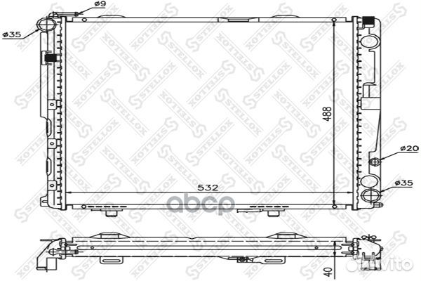 10-25904-SX радиатор системы охлаждения MB W12