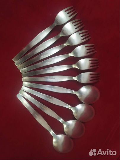 Мельхиоровые вилки, ложки, ножи из нержавейки