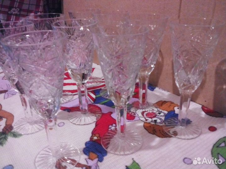 Хрустальные рюмки на ножке СССР