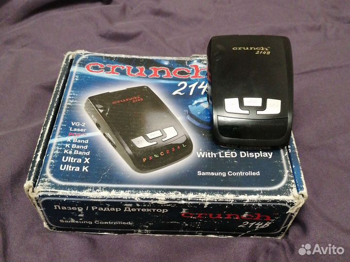 Радар детектор crunch 214b