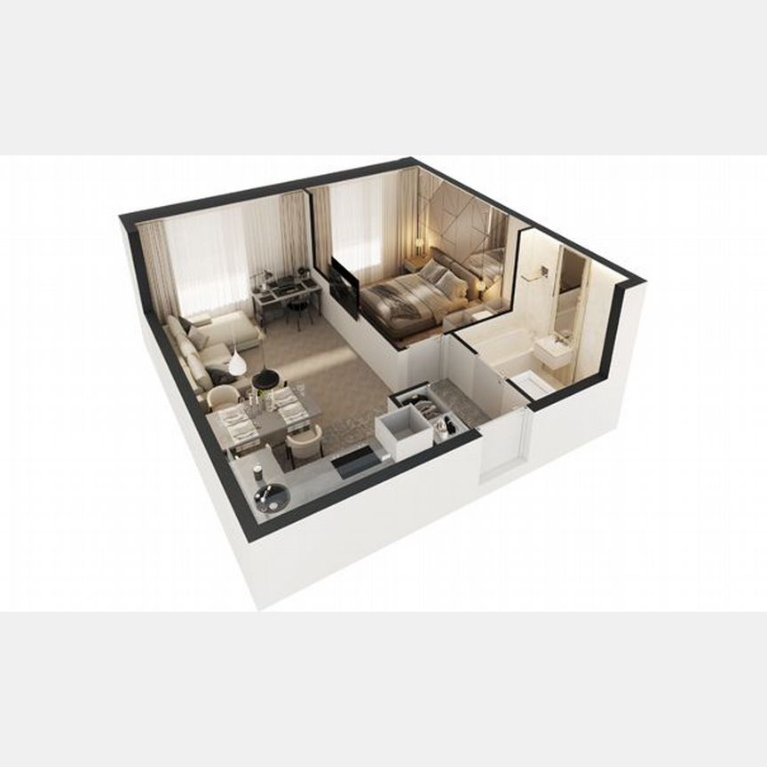 1-к. апартаменты, 38,8 м², 21/30 эт.