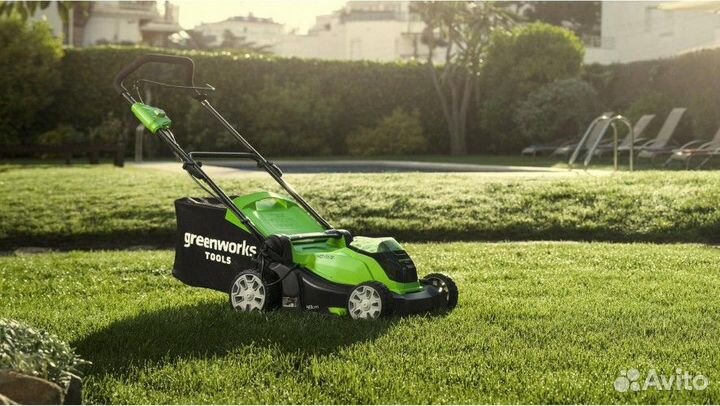 Газонокосилка аккумуляторная greenworks G40LM41K4