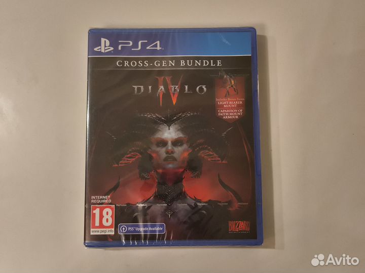 Игра для ps4 Diablo 4 в плёнке новый диск