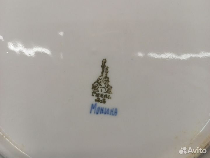 Тарелка Гжель