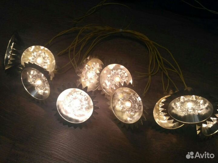 Советская винтажная гирлянда Луч 80е