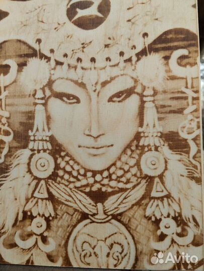 Выжигание портретов, картин на дереве