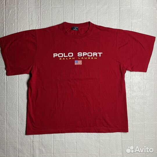 Винтажная футболка Ralph Lauren Polo Sport XXL