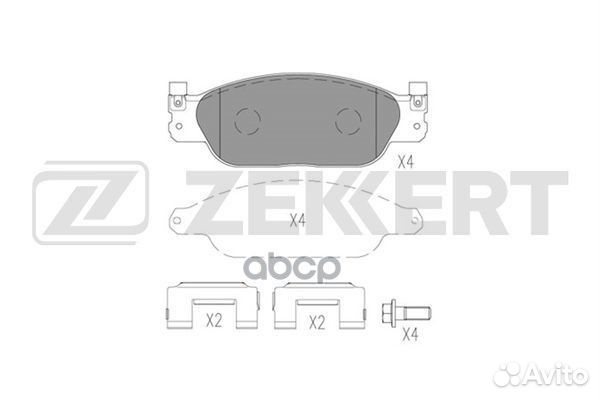 Колодки торм. диск. передн. Lincoln LS 98- Jag