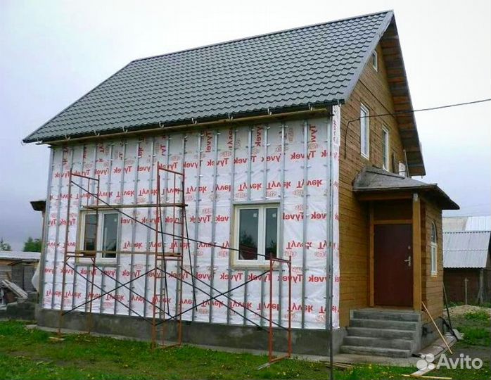 Утепление фасада / облицовка / обшивка