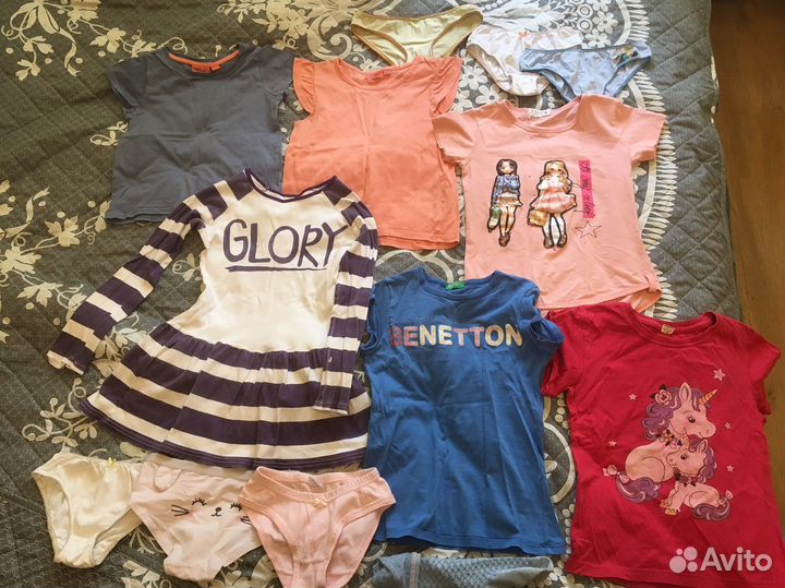 Вещи пакетом на девочку 122 128