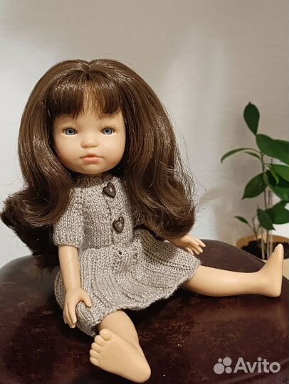 Кукла Бержуан Грета тёмные волосы berjuan берхуан