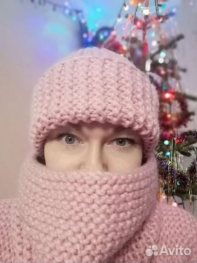 Шапка и снуд ручной работы