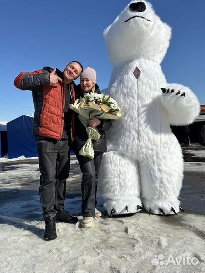 Поздравление от мишки/Ростовые куклы Пенза