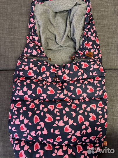 Зимний конверт в коляску Nels и муфта