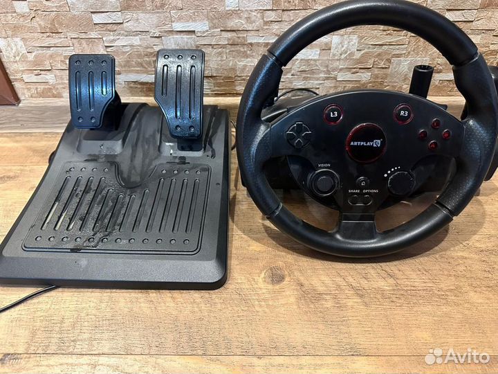 Игровой руль с педалями для ps4/ps5 xbox s/x,pk