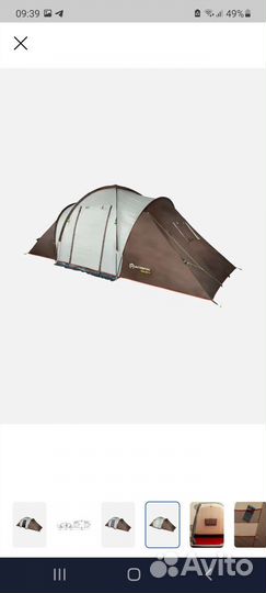 Палатка туристическая 4 местная с тамбуром