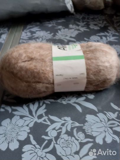 Пряжа для вязания, мохер, 10 мотков