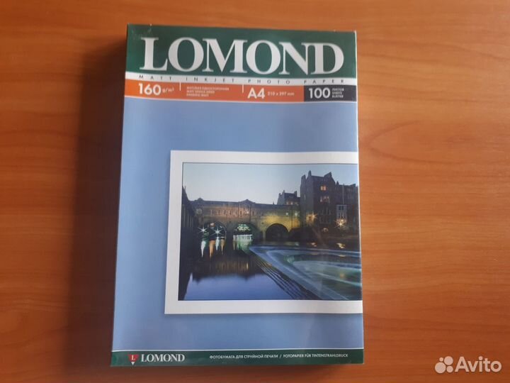 Фотобумага Lomond A4 и A6