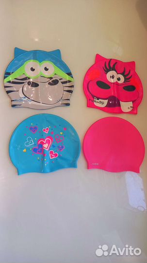 Шапки для плавания детские до 10л