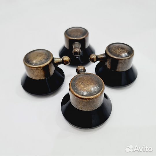 Ручки для варочной панели пластиковые верх бронзов