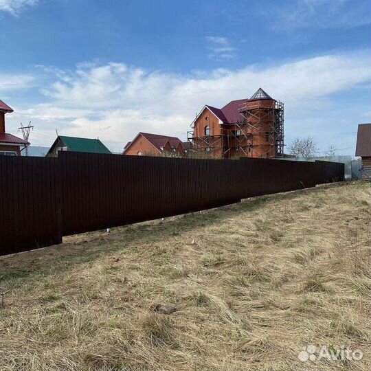 Установка заборов / забор из сетки / заборы