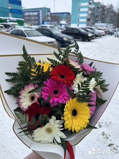 Букет с герберами.Сургут, Доставка