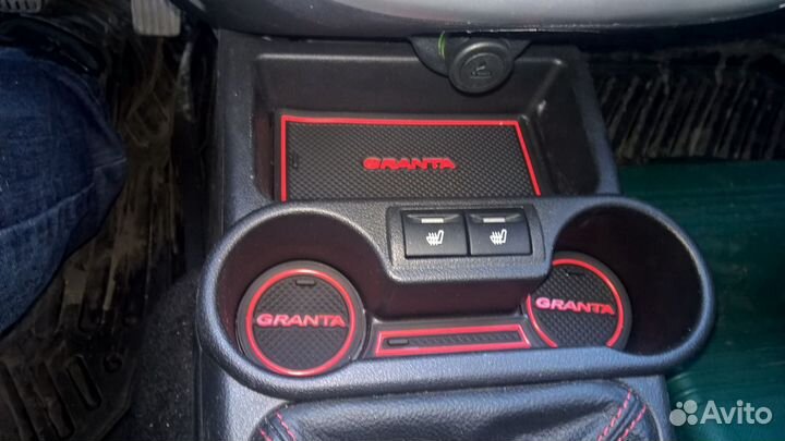 Коврики панели консоли кпп Лада Гранта 1 красные