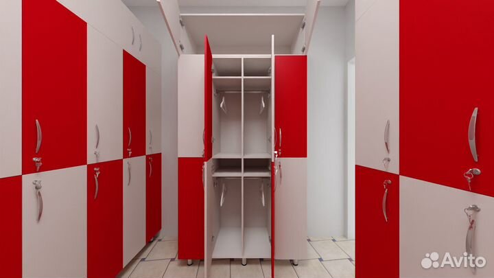 Шкафы для раздевалок