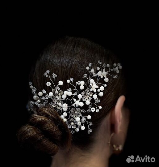 Свадебная веточка для волос