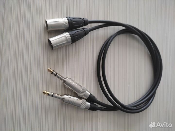 Коммутация балансная студийных мониторов TRS-XLR