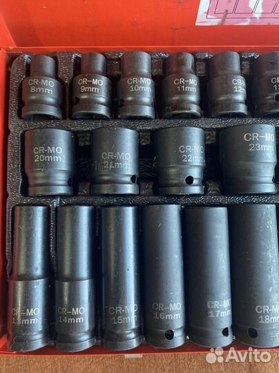 Набор ударных головок 1/2