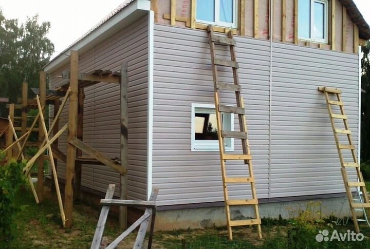 Фасадные работы сайдинг