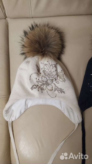 2е шикарные зимние Шапочки Италия Aleksa 56-58