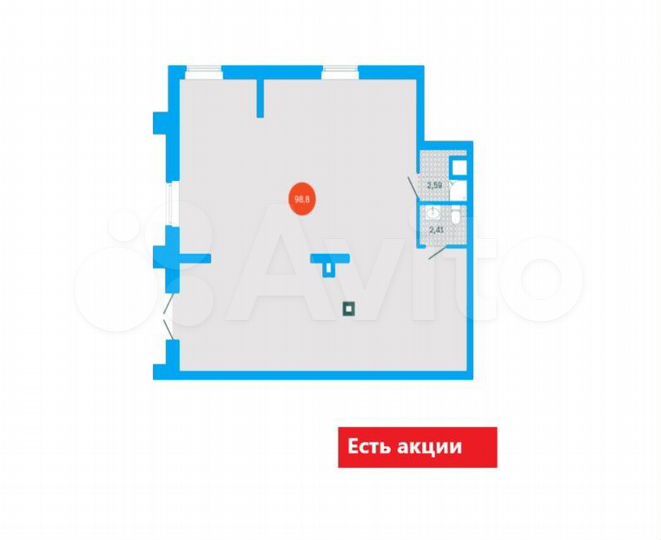 Свободного назначения, 98.8 м²