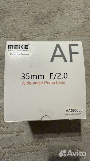 Объектив Meike 35mm f/2.0 STM Sony E-mount