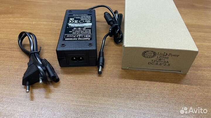 Оптом от 10шт. Блоки питания 12V 3A новые