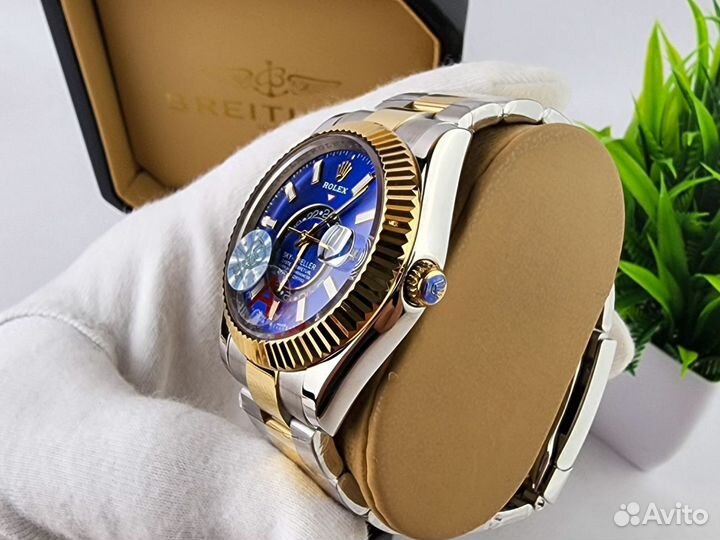 Часы Rolex sky dweller 41mm blue dial