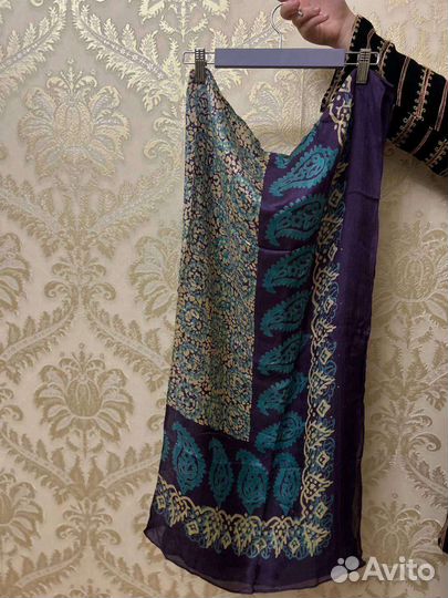 Этно шарф из натурального хлопка