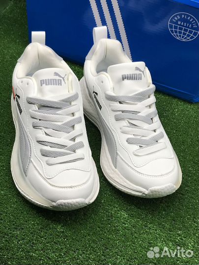 Новинка: мужские белые кроссовки Puma, 41-45 разме