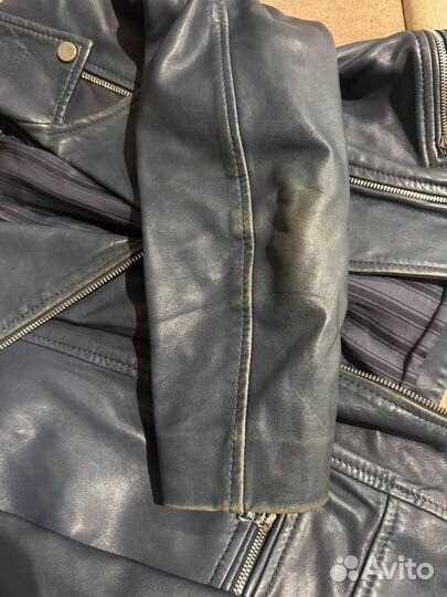 Massimo Dutti куртка кожаная женская