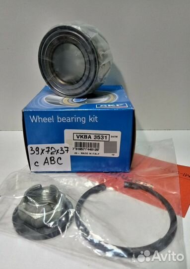 Подшипник vkba 3531 39х72х37 SKF с абс