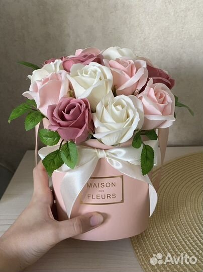 Букет из мыльных роз